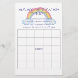 Färgregat för babybabykläder, Bingo-spelkort Flygblad