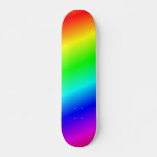 Färgregat för regnbåge, vattenfärgskateboard mini skateboard bräda 18,5 cm