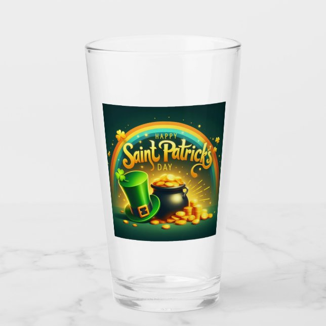 Färgregat guld Saint patrick's day Glaskopp (Framsida)