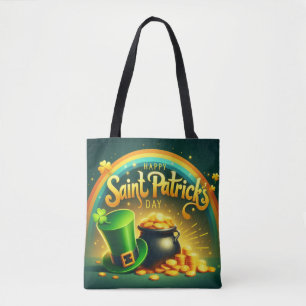 Färgregat guld Saint patrick's day Tygkasse