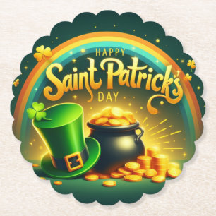 Färgregat guld Saint patrick's day Underlägg Papper