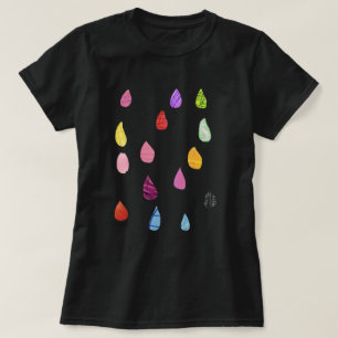Färgregat i regnbåge t shirt