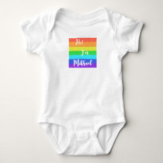 Färgregat personlig Baby Jersey Bodykostym T Shirt