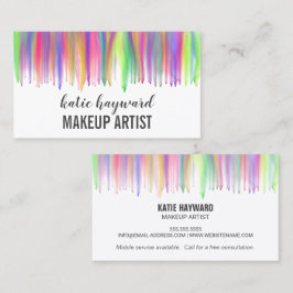 Färgregat Vattenfärgsmakeup Artist Visitkort