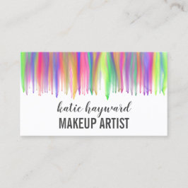 Färgregat Vattenfärgsmakeup Artist Visitkort