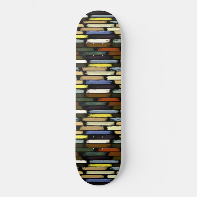 Färgregn 4 mini skateboard bräda 18,5 cm (Framsida)