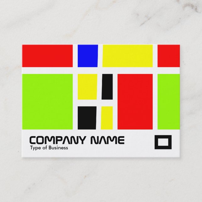 Färgrektanglar II Visitkort (Framsida)