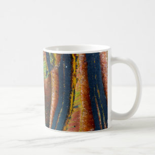 Färgrik abstrakt av en Tiger eye Kaffemugg