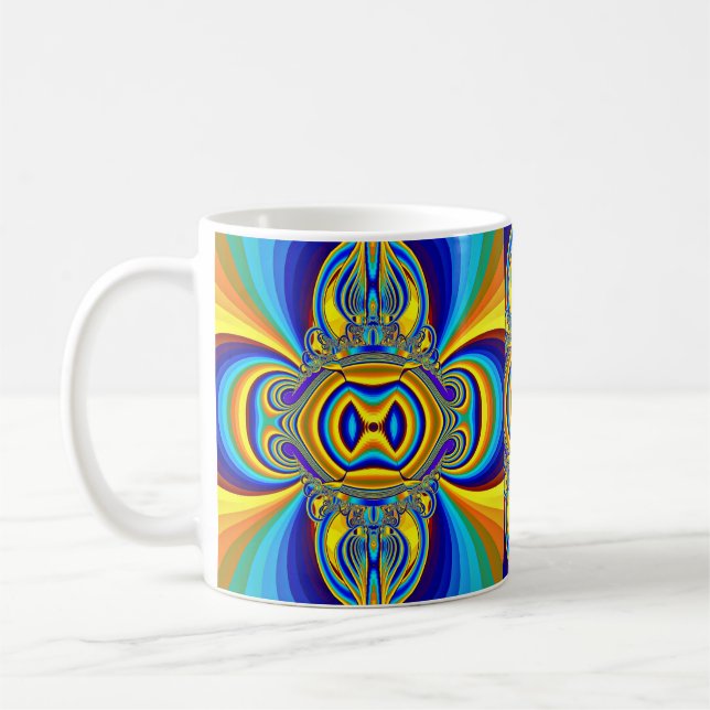 Färgrik Abstrakt Bakgrund-14334 Kaffemugg (Vänster)