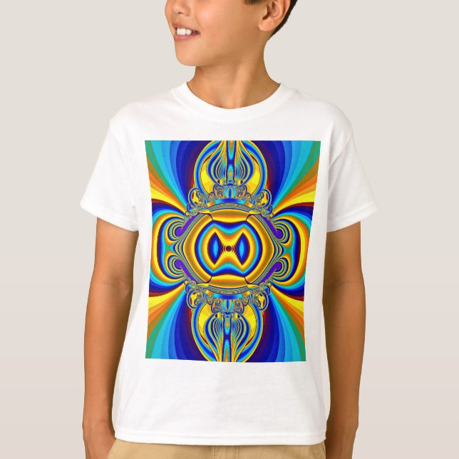 Färgrik Abstrakt Bakgrund-14334 T Shirt (Framsida)