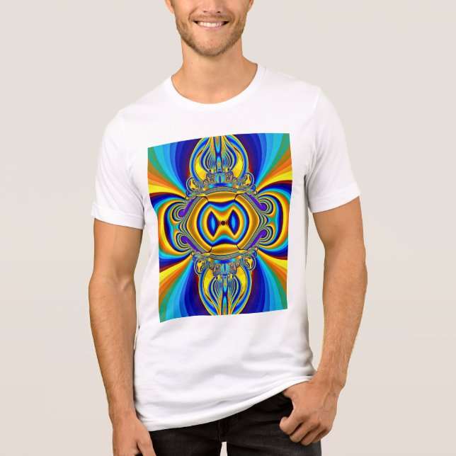 Färgrik Abstrakt Bakgrund-14334 T Shirt (Framsida)