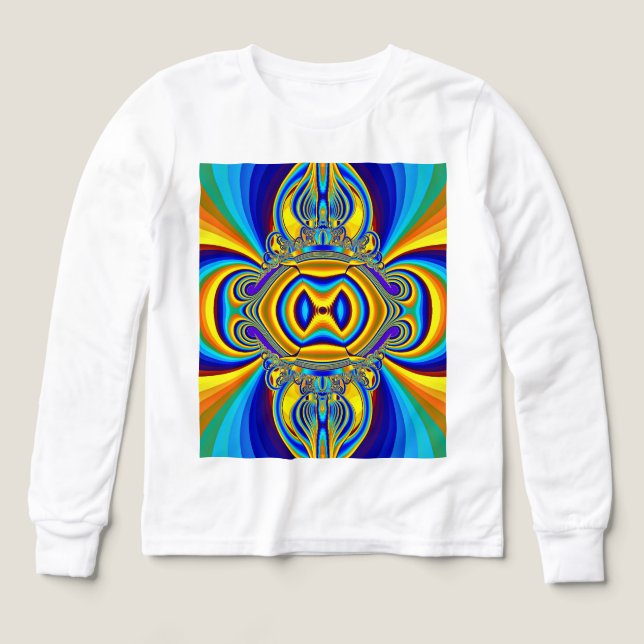 Färgrik Abstrakt Bakgrund-14334 T Shirt (Design framsida)