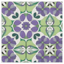 Färgrik Abstrakt Blommig Design Tyg