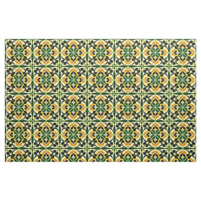 Färgrik Abstrakt Blommig Mönster Tyg (Fat Quarter)