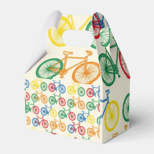Färgrik Abstrakt Cykelmönsterdesign Presentaskar