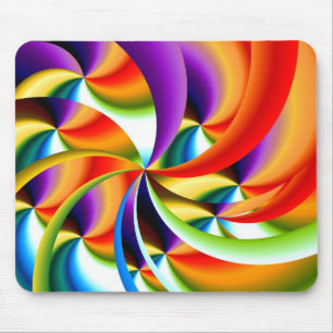 Färgrik abstrakt design Mousepad Musmatta