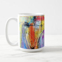 Färgrik Abstrakt Geometrisk Kaffemugg