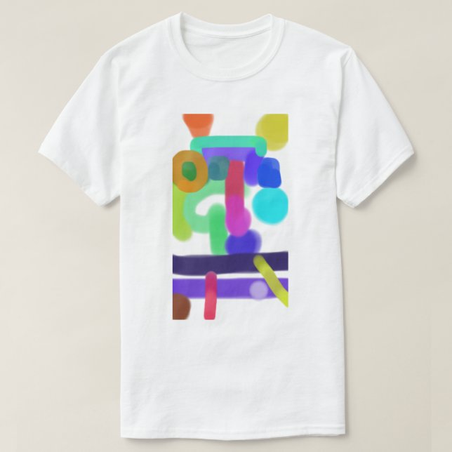 Färgrik Abstrakt Konst 11 T Shirt (Design framsida)