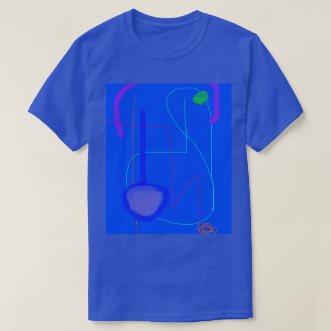 Färgrik Abstrakt Konst 4 T Shirt (Design framsida)