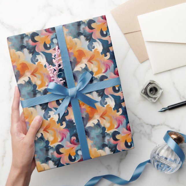 Färgrik Abstrakt Målning Presentpapper (Gifting)