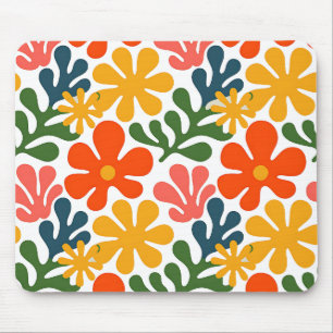 Färgrik Abstrakt Matisse Blommig Retrokonst Musmatta