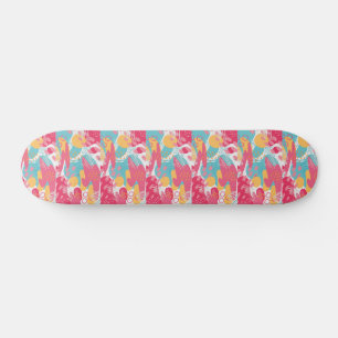 Färgrik Abstrakt Mini Skateboard Bräda 18,5 Cm