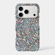 Färgrik Abstrakt Mosaik Mönster Fodral