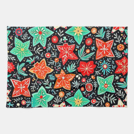 Färgrik Abstrakt Semestergrafik Kökshandduk