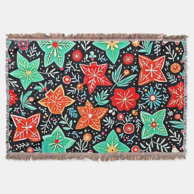 Färgrik Abstrakt Semestral Design Filt (Framsidan)