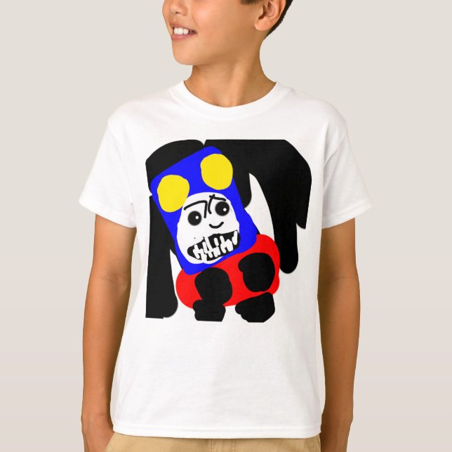 färgrik abstrakt t shirt (Framsida)