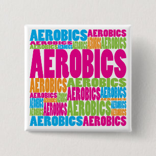 Färgrik Aerobics Knapp