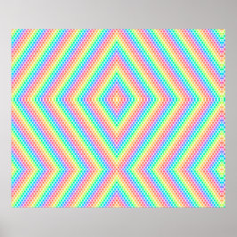 färgrik affischdesign med en livfull regnbåge poster