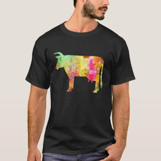 Färgrik akvarell ko t shirt