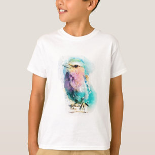 Färgrik akvarellfågel Grafisk pojktröja Arti T Shirt