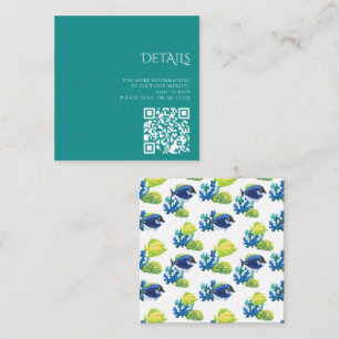 Färgrik Akvarium QR-kod Tilläggskort