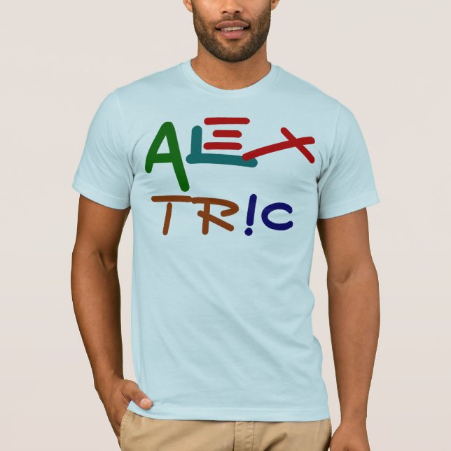färgrik alextrics tee shirt (Framsida)