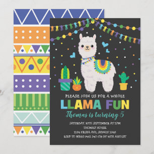 Färgrik Alpaca för Inbjudningar