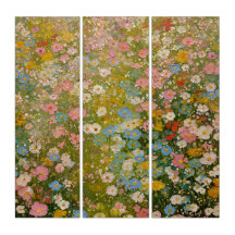 Färgrik äng med vilda blommor 2
