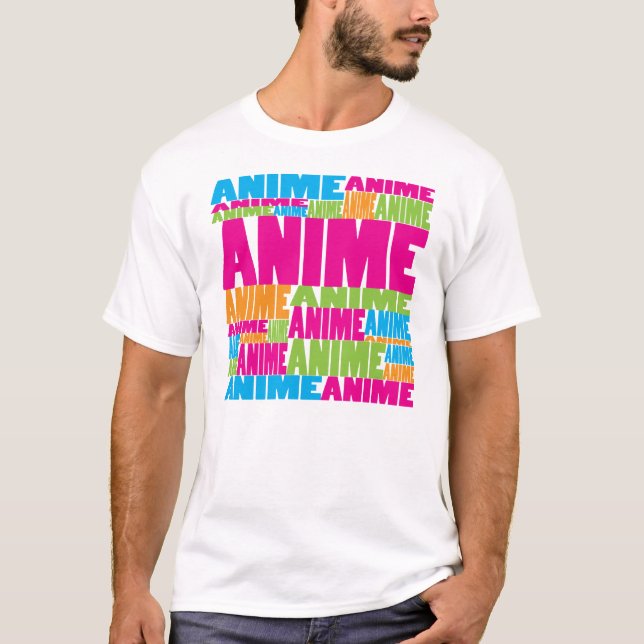 Färgrik Anime T Shirt (Framsida)