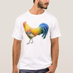 Färgrik Ardenner tuppT-tröja T-shirt
