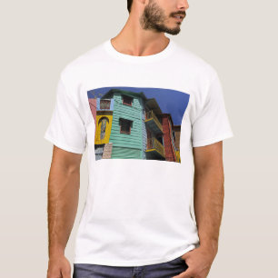 Färgrik arkitektur i La Boca-neighborhood Tee