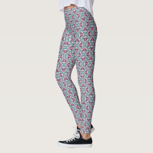 Färgrik art deco-mönster. leggings