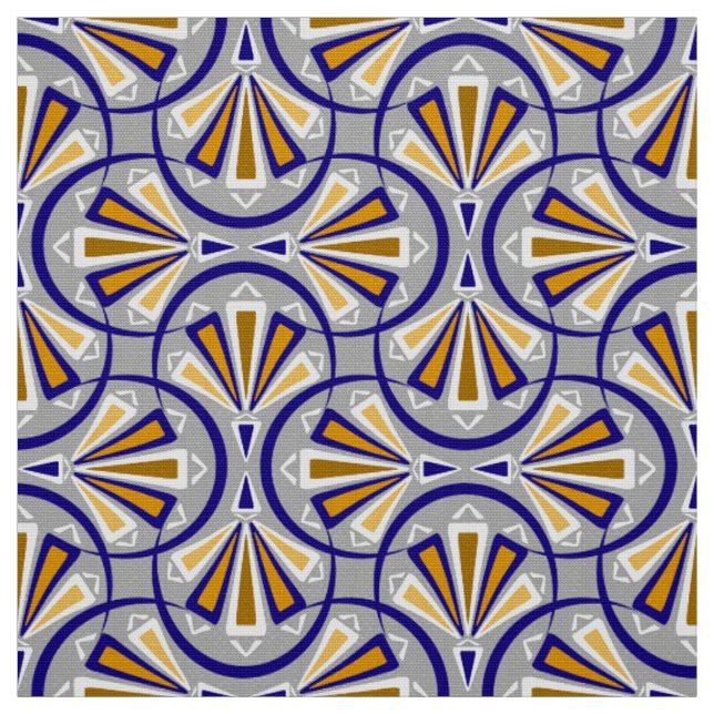 Färgrik art deco-mönster.  tyg (Provkarta)