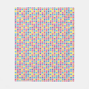 Färgrik Aztec sparre Fleecefilt