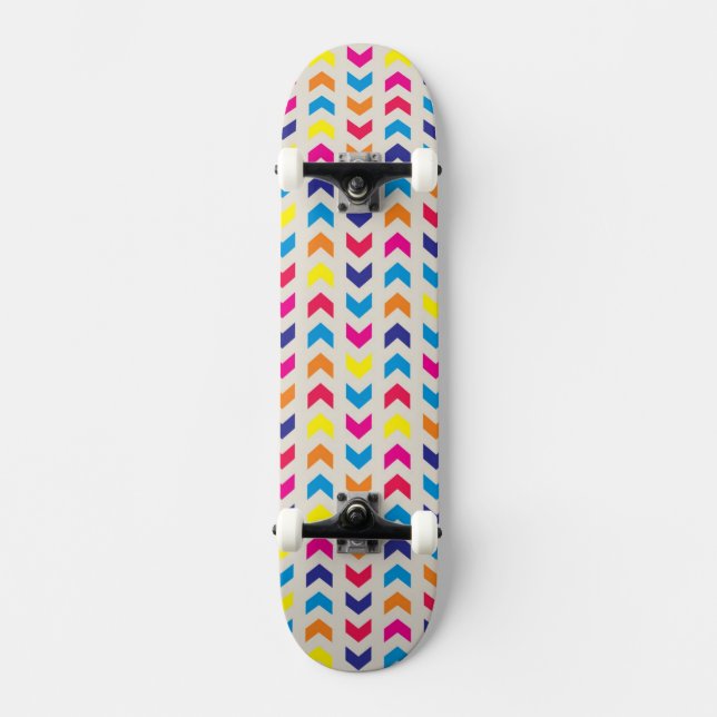 Färgrik Aztec sparre Mini Skateboard Bräda 18,5 Cm (Framsida)
