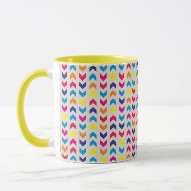 Färgrik Aztec sparre Mugg (Vänster)
