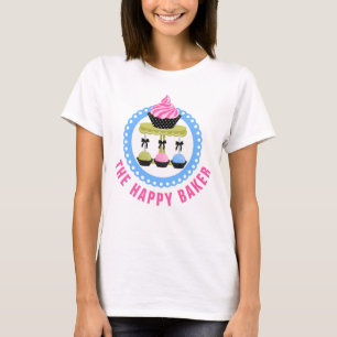 Färgrik bagare Cakepops och muffin T Shirt