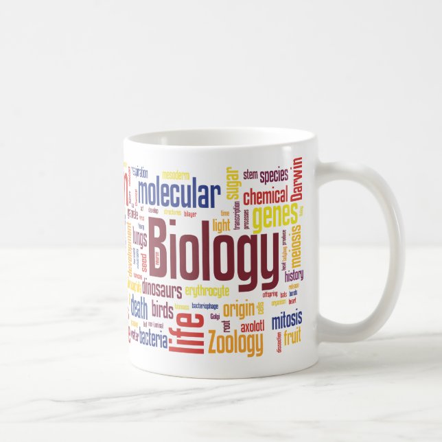 Färgrik biologiWordle mugg (Höger)