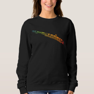 Färgrik Blockflöjt Flöjt T Shirt