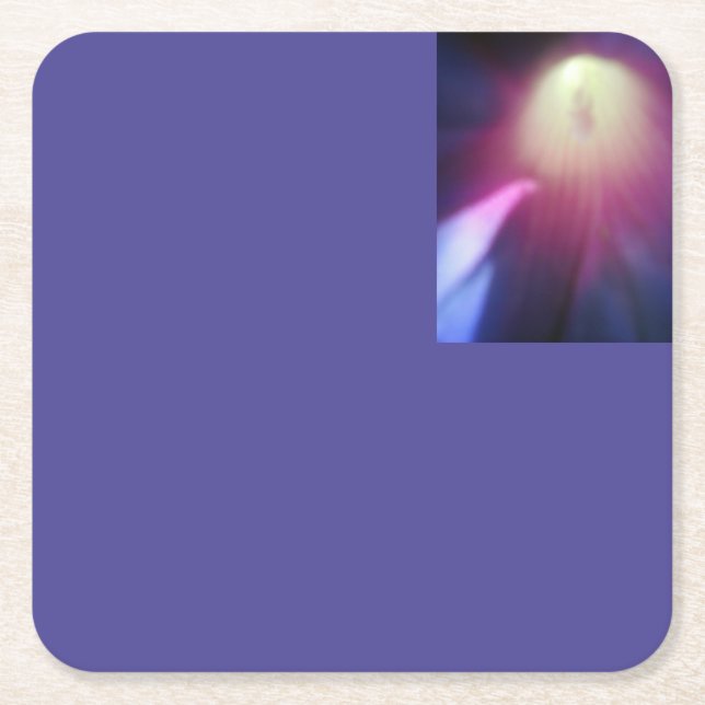 Färgrik blom- kustfartyg underlägg papper kvadrat (Framsidan)